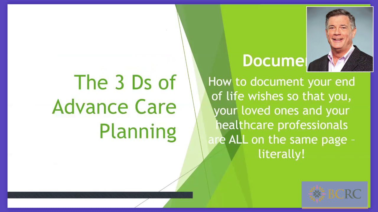 The 3 D’s of Advanced Care Planning #5: Document